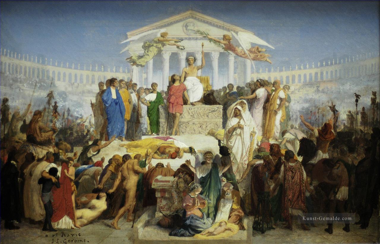 Das Zeitalter des Augustus die Geburt Christi Greek Araber Jean Leon Gerome Ölgemälde